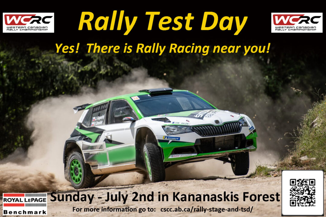 Rally Test Day – July 2 | Calgary Sports Car Club (CSCC)